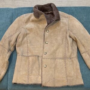Isabella Bird vintage Shearling lined coat